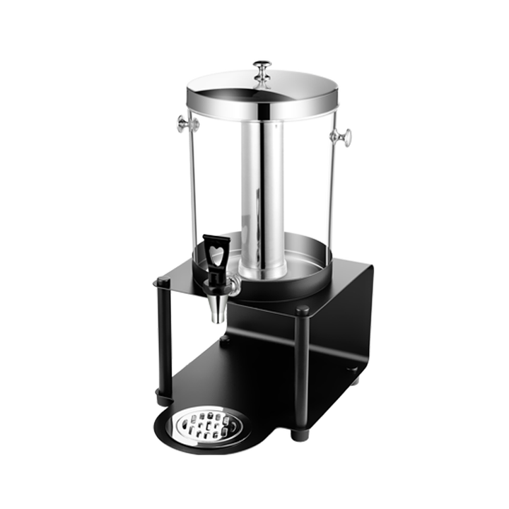 8L 16L stainless steel juice cooler gilded drink dispenser plastic double tank fruit juice beverage dispenser with ice tube